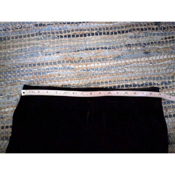 Free People Black Velour Joggers 6 Cozy 30x24 Soft Loungewear Relaxation Comfy - Picture 6 of 8